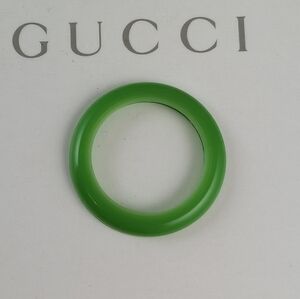 GUCCI BEZEL FOR 1100/1200 SERIES WATCH/EXCELLENT CONDITION/GREEN PLASTIC BEZEL
